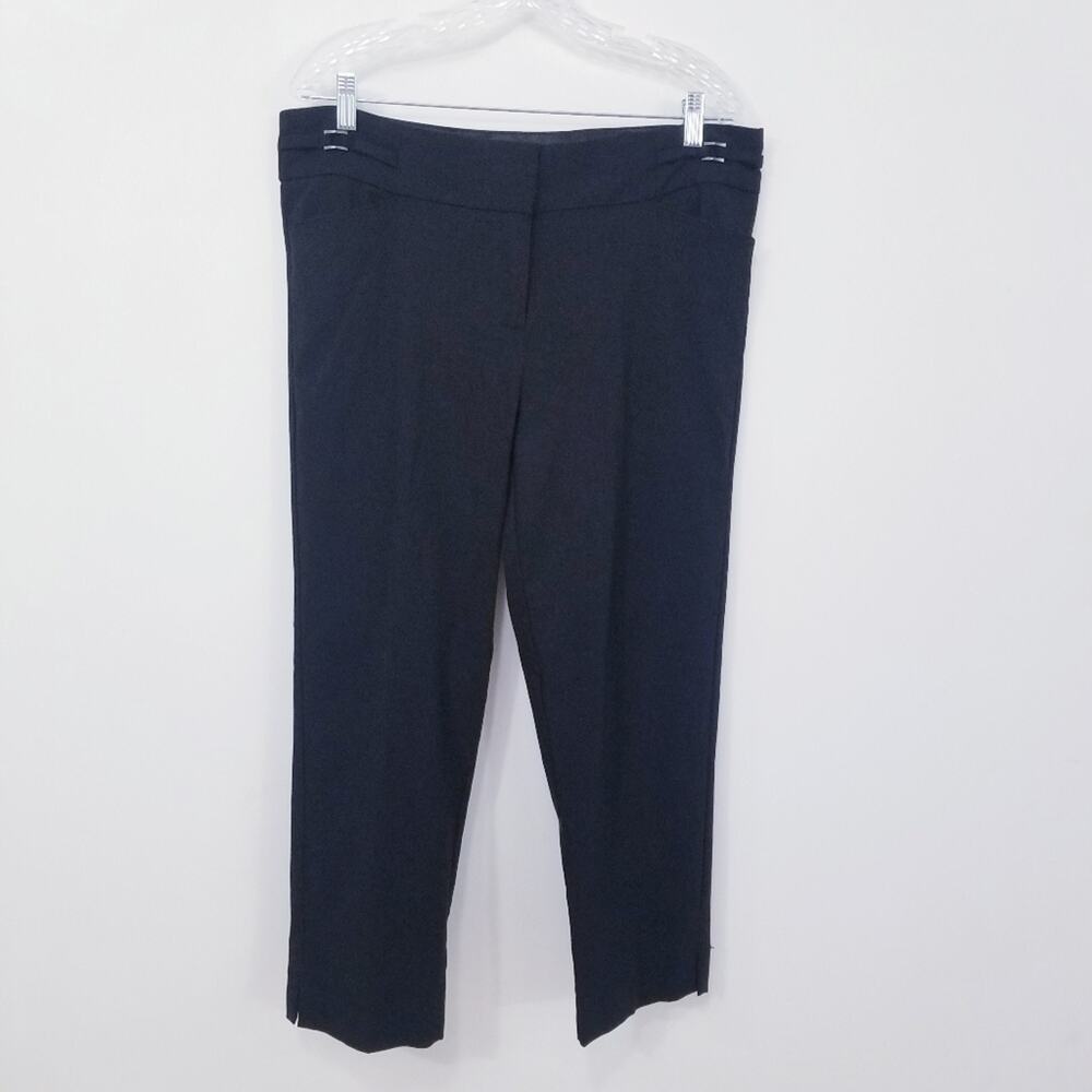 Halo High Rise Ankle side Slits Crop/Ankle Pants Office Workwear